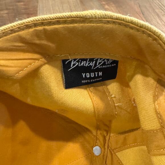 Binky Bro Birdrock Mustard Twill Snapback Hat - Youth - Picture 3 of 8